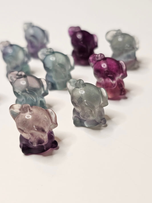 Elephant Flourite Charm