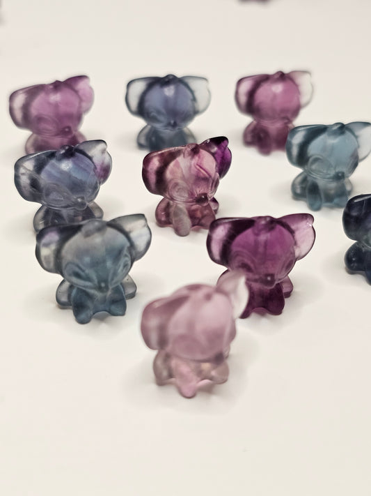 Blue Alien Flourite Charm