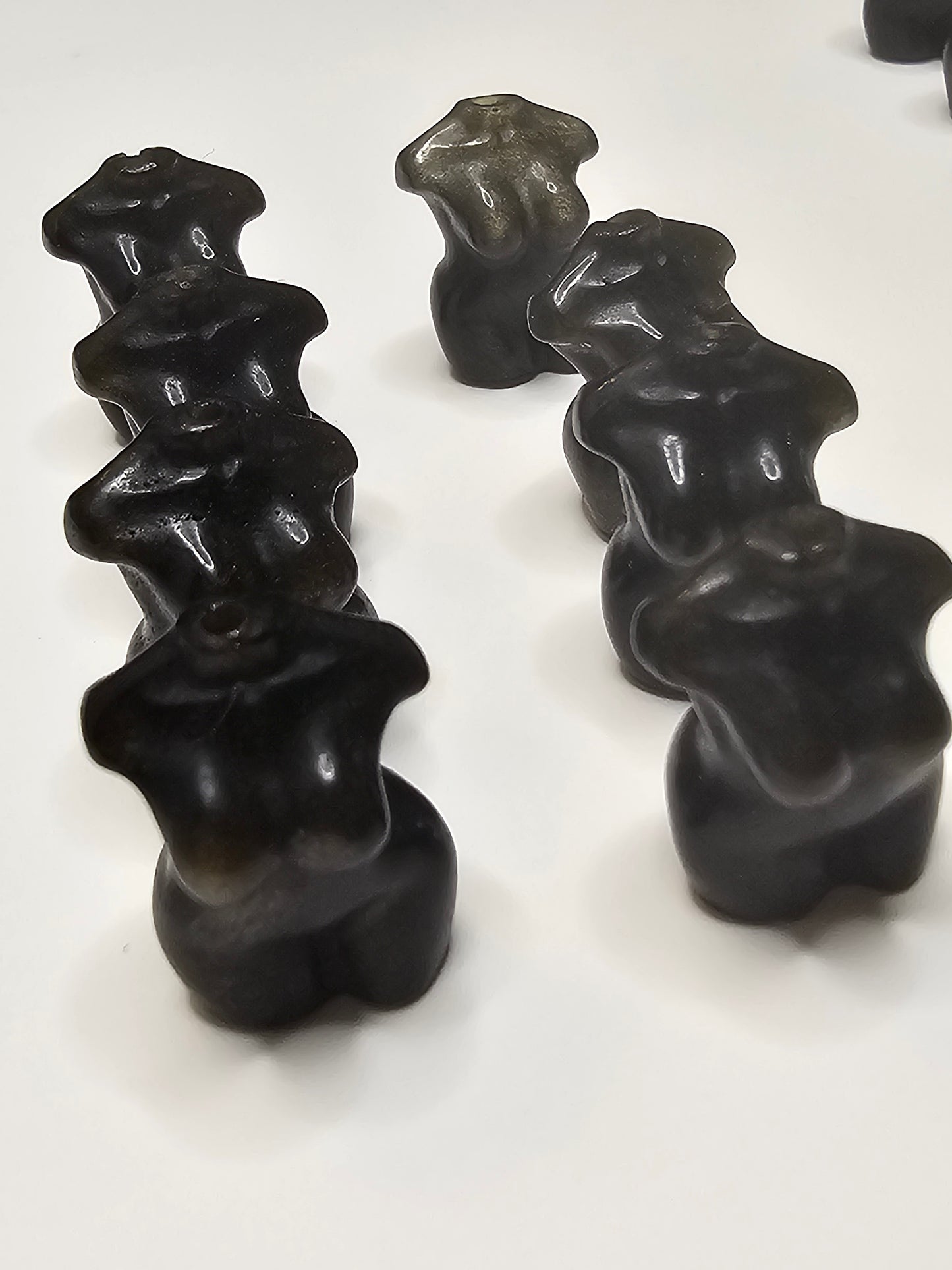 Golden Obsidian Lady Body Charm