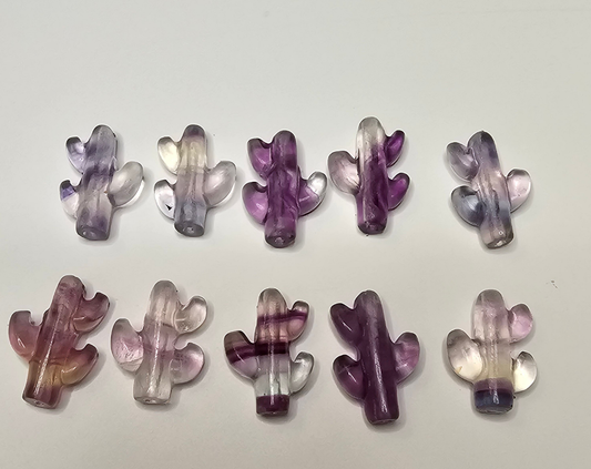 Cactus Flourite Charm