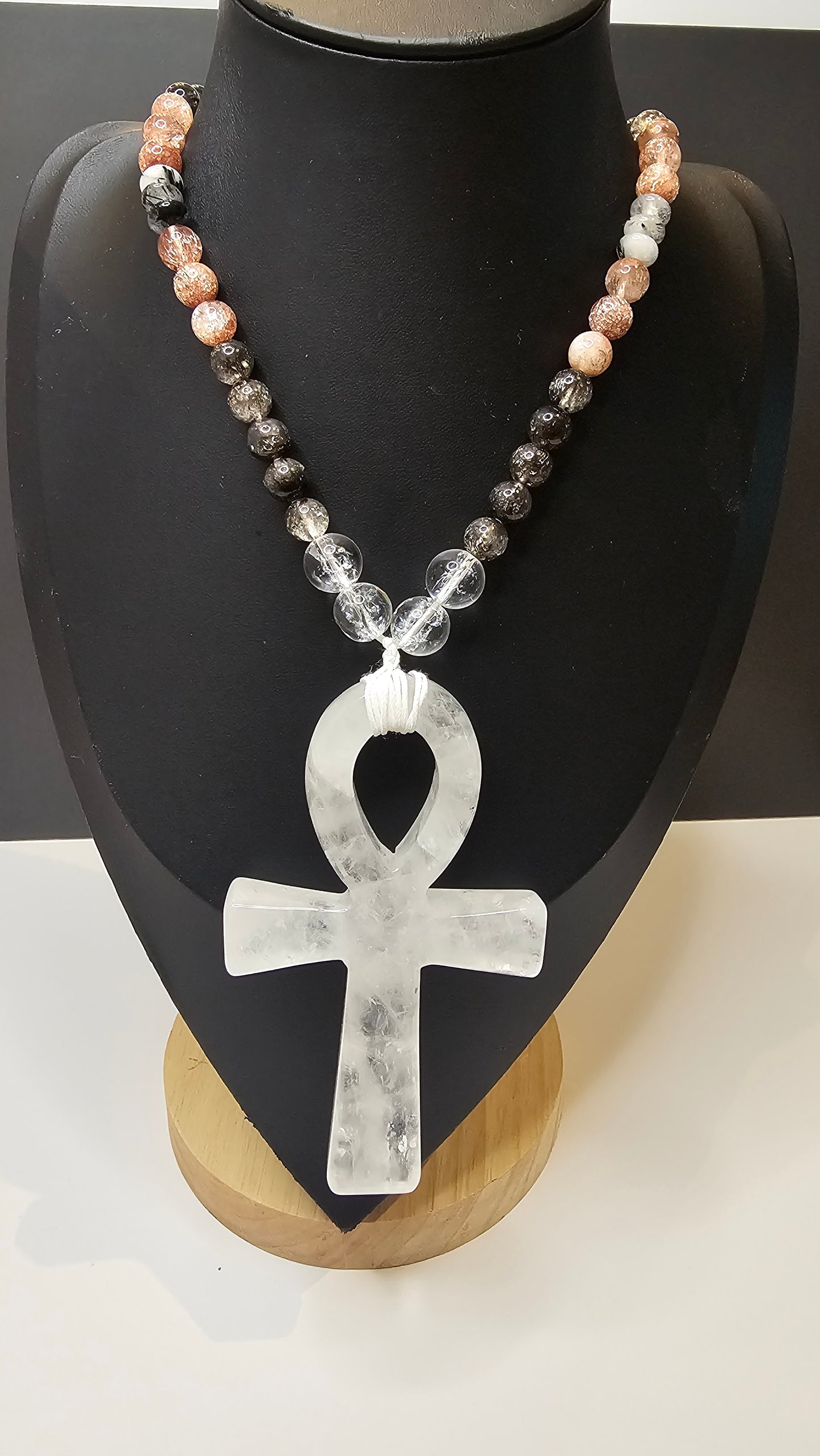 Clear quartz Ankh necklace