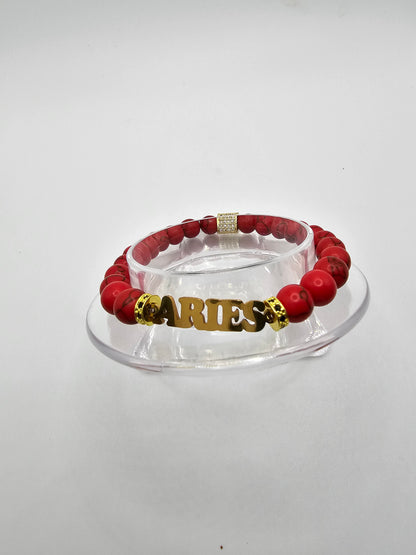 Aries zodiac bracelet