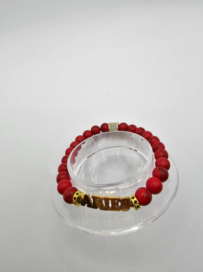 Aries zodiac bracelet