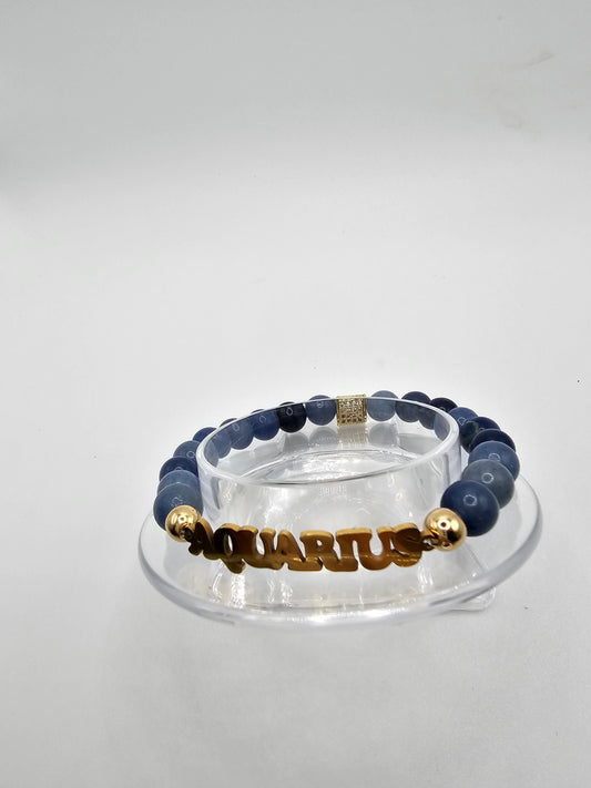 Aquarius zodiac bracelet