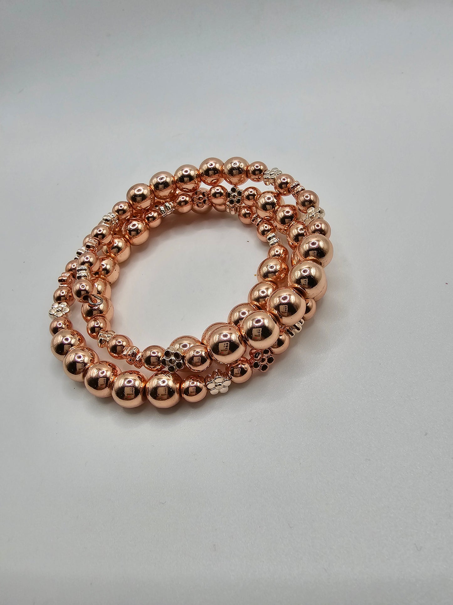 Rose gold hematite bangle