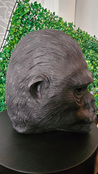 Obsidian Gorilla Head