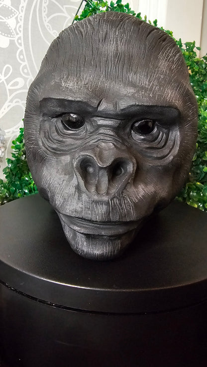 Obsidian Gorilla Head