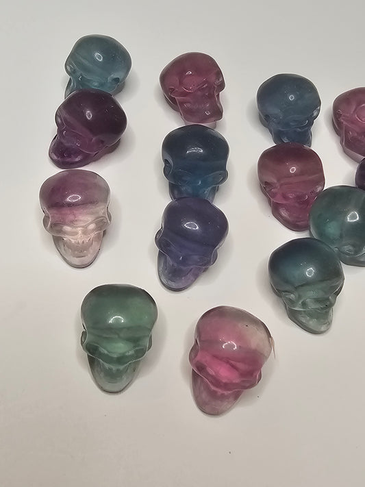 Skull Flourite Charm