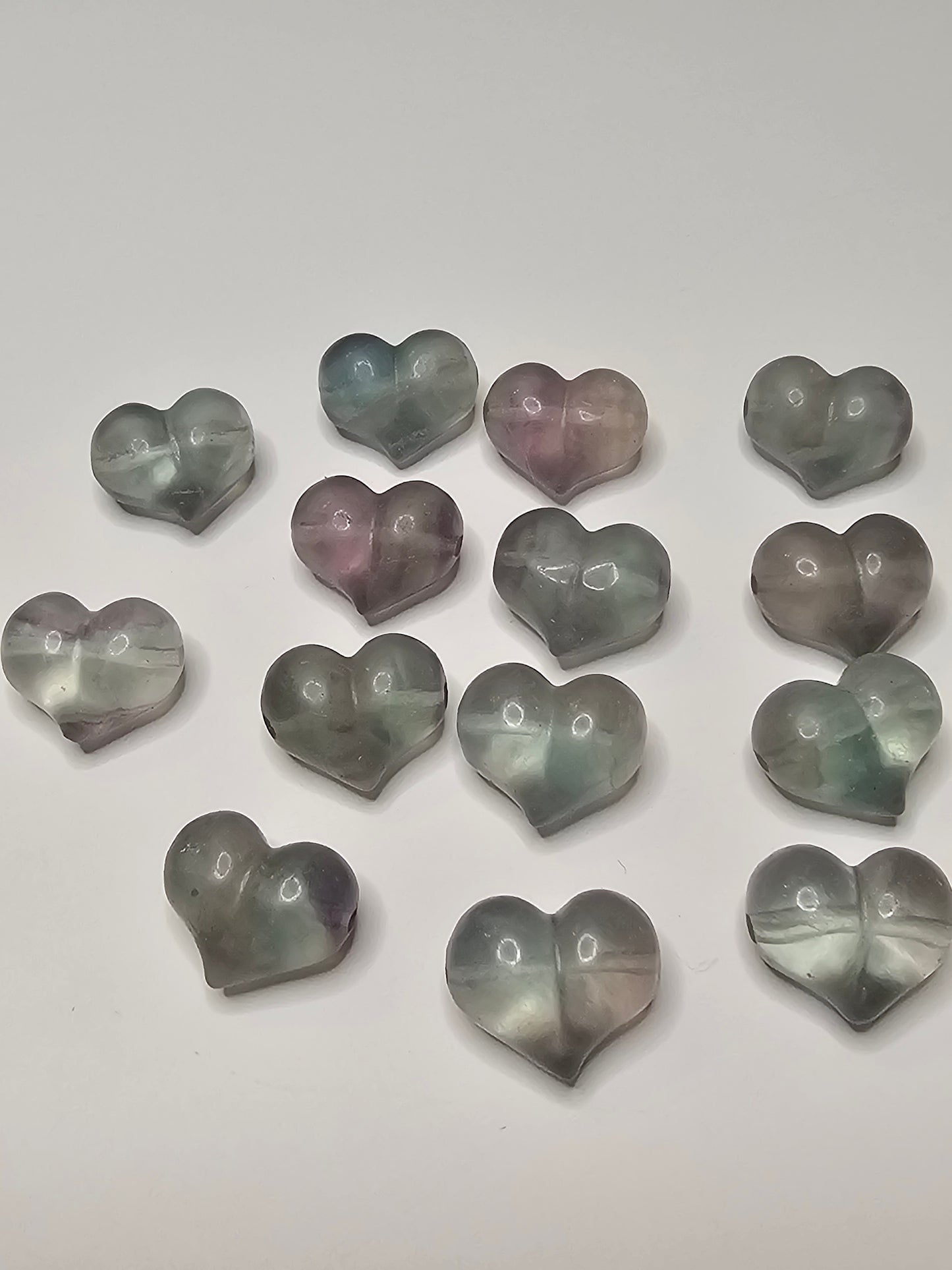 Heart Flourite Charm