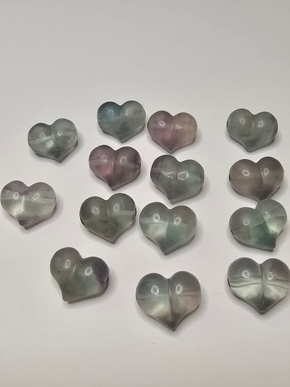 Heart Flourite Charm
