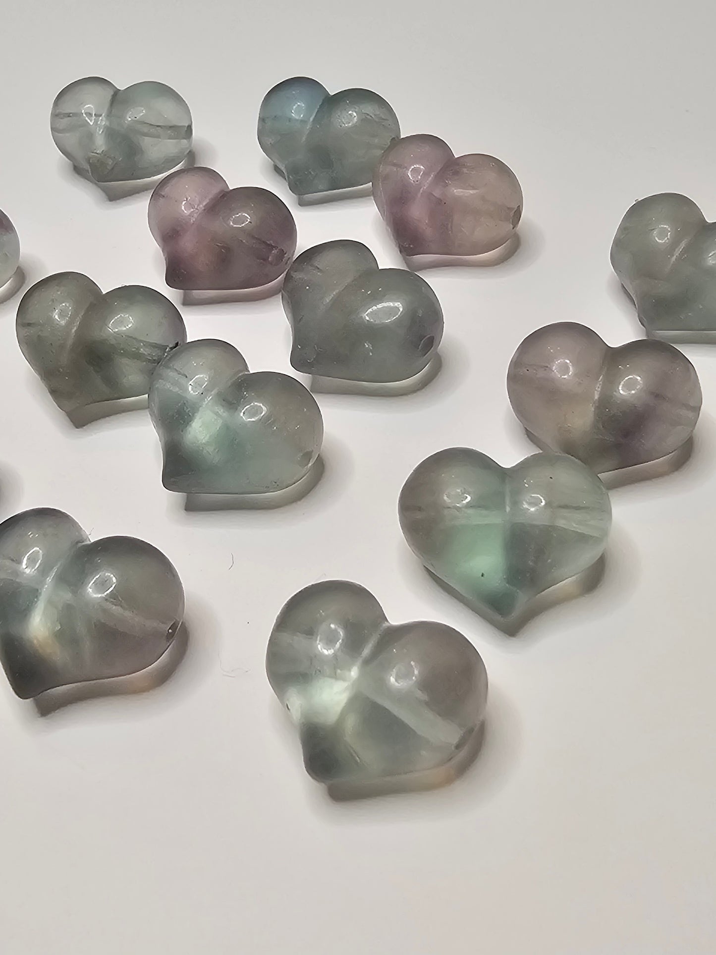 Heart Flourite Charm
