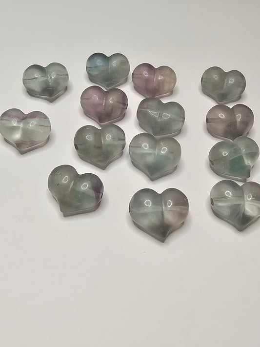 Heart Flourite Charm