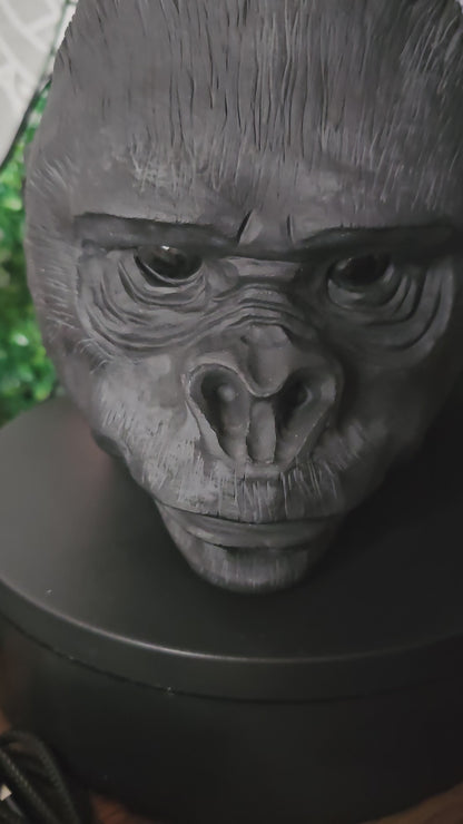 Obsidian Gorilla Head